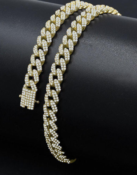 CAMEO 8MM 925 Silver Cuban Chain - Exquisite Luxury Redefined