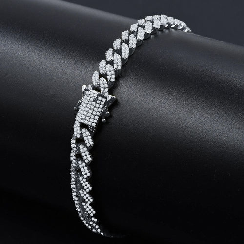 Load image into Gallery viewer, ANGUS 10 MM Silver Cuban Bracelet | 9214751
