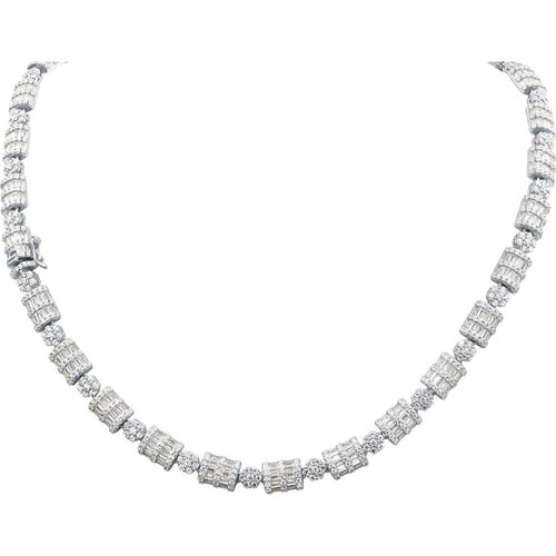 Load image into Gallery viewer, LUXURIA SILVER ICED OUT CZ 8MM CHAIN I 9219241
