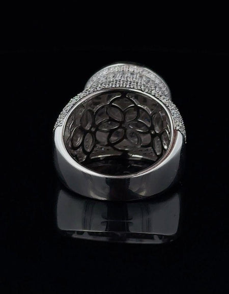 SHEEN 925 CZ Rhodium Men's Iced Out Ring