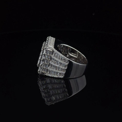 Load image into Gallery viewer, GLIMMER 925 CZ RHODIUM MENS ICED OUT RING | 9222451
