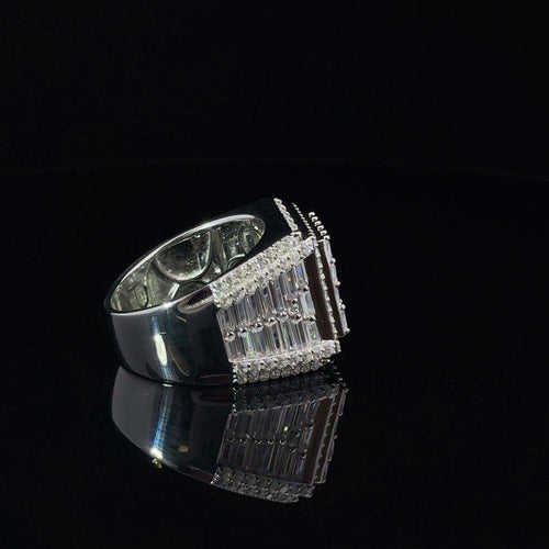 Load image into Gallery viewer, ECLAT 925 CZ Rhodium Mens Iced Out Ring
