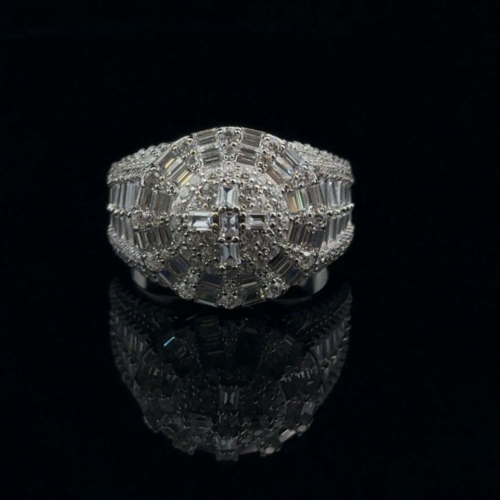 GLACIAL 925 CZ MENS ICED OUT RING | 9222511