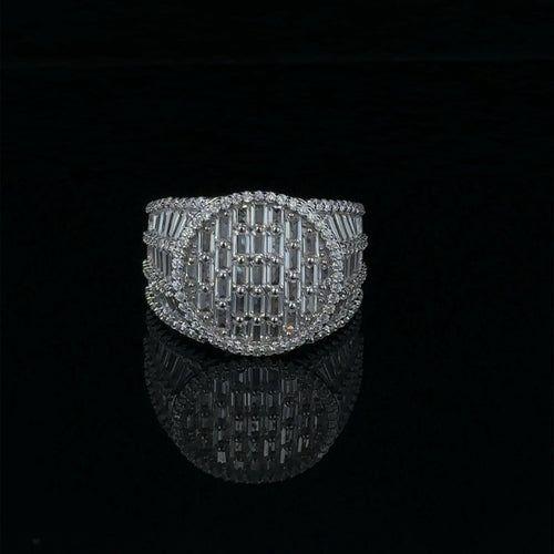 Load image into Gallery viewer, FROSTY 925 CZ RHODIUM MENS ICED OUT RING | 9222541
