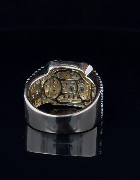 VIVACITY 925 CZ Men's Iced Out Ring