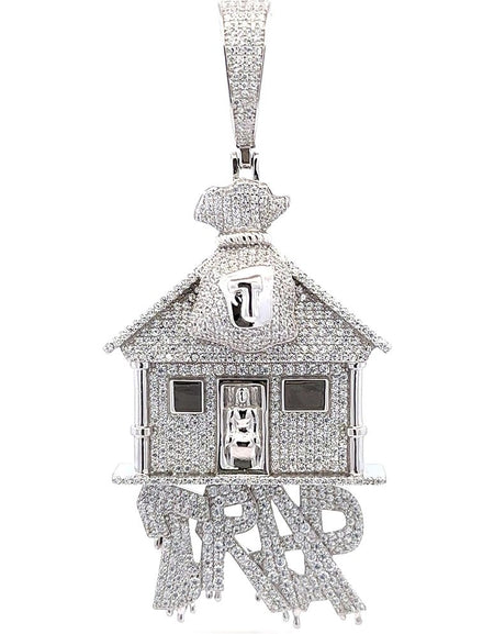 SUBLIMINAL Regal Pride CZ Rhodium Pendant - Exquisite Elegance