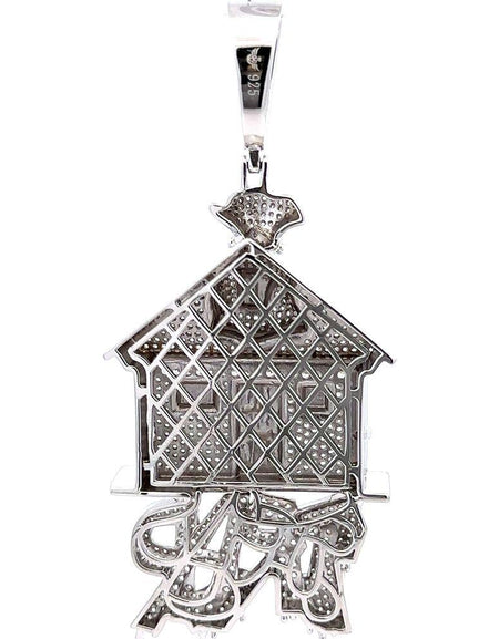 Subliminal Regal Pride CZ Rhodium Pendant: A Touch of Luxury