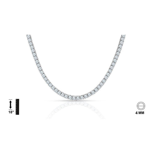 Load image into Gallery viewer, 925 Sterling Silver Chain with CZ - 928561
