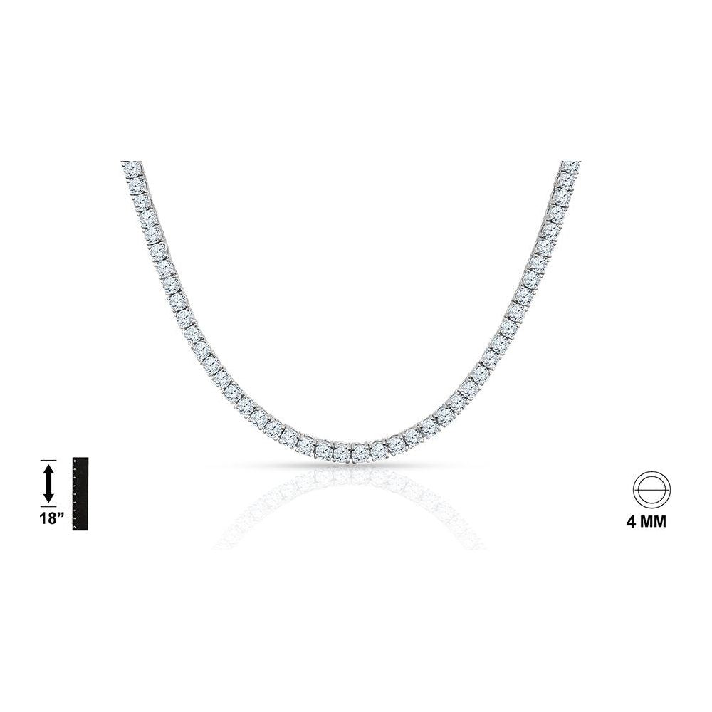 925 Sterling Silver Chain with CZ - 928561