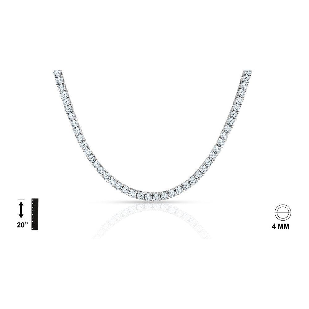 925 Sterling Silver Chain with CZ - 928571