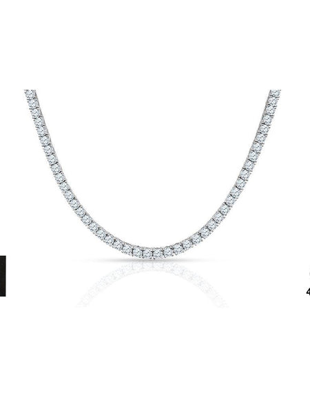 Designer Iced Bling 925 Sterling Silver Chain with CZ - Dazzling Elegance