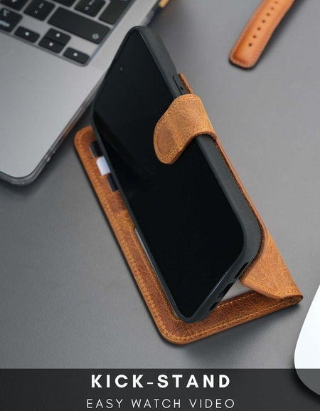 Casper Leather iPhone 15 Pro Wallet Case | MagSafe-60