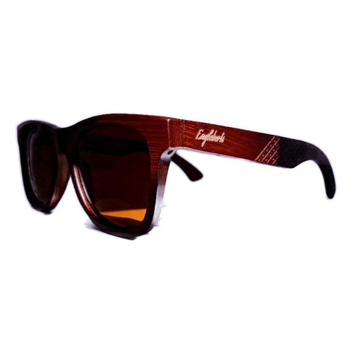 Load image into Gallery viewer, Crimson Wooden Sunglasses, Tea Colored Polarized Lenses
