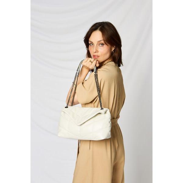 SHOMICO PU Leather Chain Handbag - A Touch of Elegance