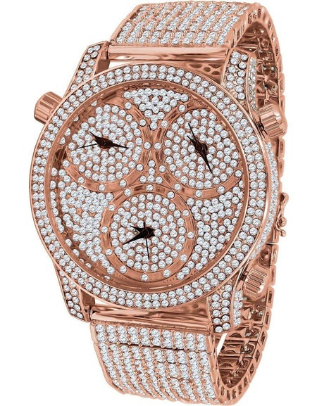 Traveller CZ Iced Out Watch - A Touch of Elegance and Sophistication