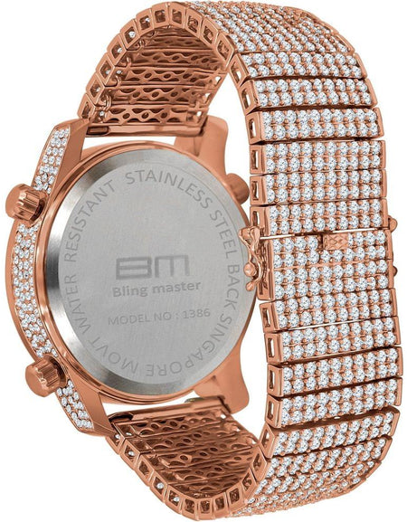 Traveller CZ Iced Out Watch - A Touch of Elegance and Sophistication