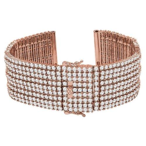 Load image into Gallery viewer, Nine Row 1.5mm Cubic Zirconia 24mm CZ Watch Band - A Touch of Elegance
