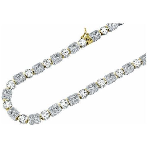 Load image into Gallery viewer, Ghost Silver Iced Out CZ Chain I 9210042
