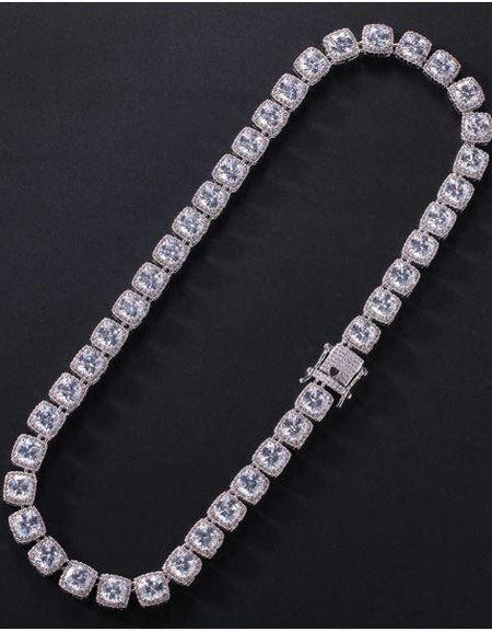 SHOWY Square Tennis Chain - A Luxurious Expression of Elegance