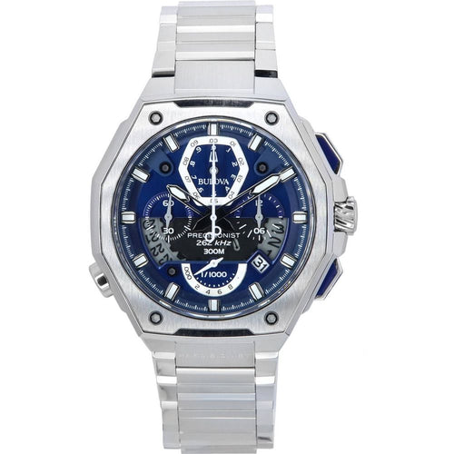 Load image into Gallery viewer, Bulova Precisionist Chronograph Blue Dial Quartz Diver&#39;s 96B349 Men&#39;s Watch - Elevate Your Style
