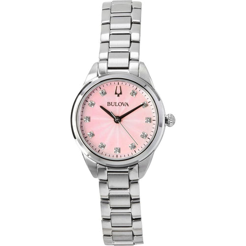 Load image into Gallery viewer, Bulova Sutton Women&#39;s Watch: Exquisite Stainless Steel with Diamond Accents
