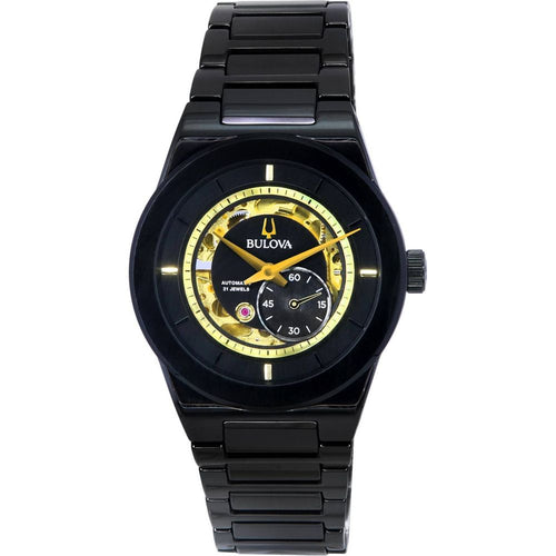 Load image into Gallery viewer, Bulova Modern Millennia Semi Skeleton Black Dial Automatic Men&#39;s Watch
