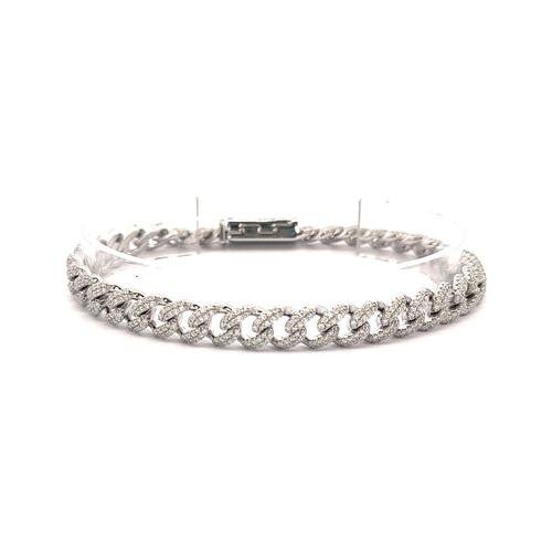 QUINOXITE 8MM STERLING SILVER CUBAN BRACELET | 9221931