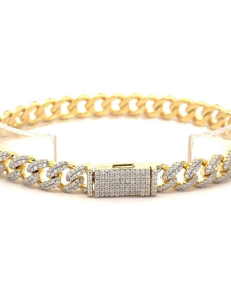 QUINOXITE 8MM Sterling Silver Cuban Bracelet: Luxe Elegance Redefined