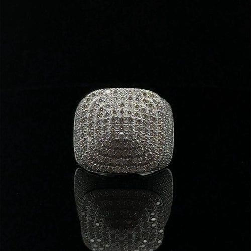 Load image into Gallery viewer, SOLARE 925 MOISSANITE MENS RHODIUM ICED OUT RING | 995521
