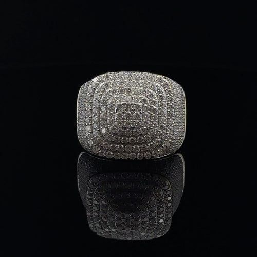 Load image into Gallery viewer, SOLARE 925 MOISSANITE MENS RHODIUM ICED OUT RING | 995522
