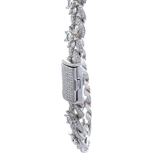 Load image into Gallery viewer, ORIN 12.70 CTW 5 MM RHODIUM MOISSANITE ICED OUT CHAIN  |  995811
