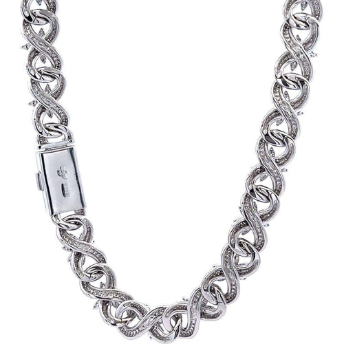 Load image into Gallery viewer, ORIN 12.70 CTW 5 MM RHODIUM MOISSANITE ICED OUT CHAIN  |  995811
