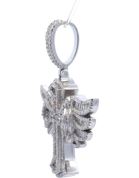 MIRAGEST Regal Pride CZ Rhodium Pendant