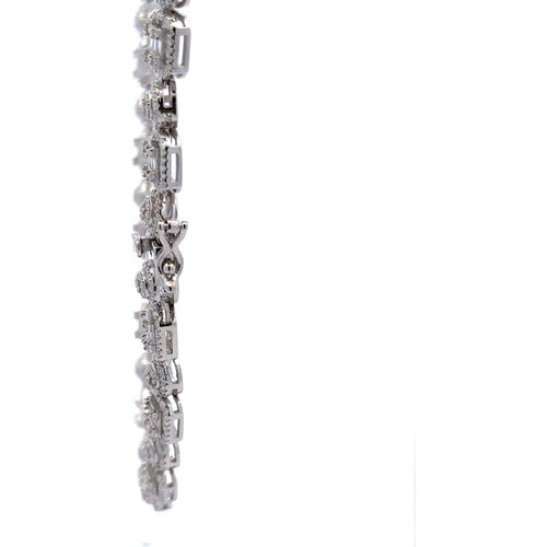 Load image into Gallery viewer, ENIGMATIC 10.11 CTW 8 MM RHODIUM MOISSANITE ICED OUT CHAIN  |  996481
