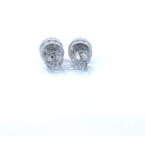 Load image into Gallery viewer, DRACONIS 0.24 CTW 925 RHODIUM MOISSANITE ICED OUT EARRING | 996151
