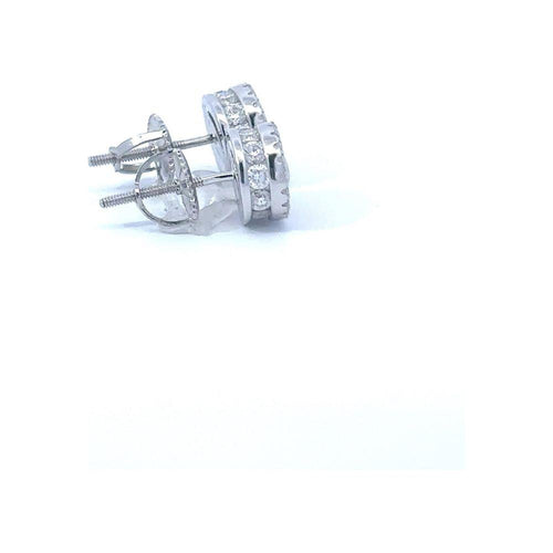 Load image into Gallery viewer, DRACONIS 0.24 CTW 925 RHODIUM MOISSANITE ICED OUT EARRING | 996151
