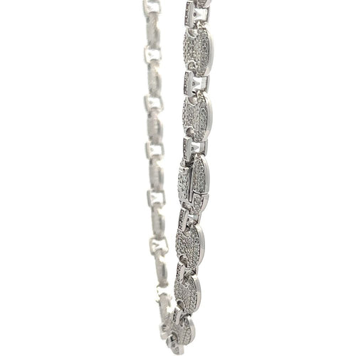 Load image into Gallery viewer, ORACULAR 4.63 CTW RHODIUM MOISSANITE ICED OUT CHAIN  |  996491
