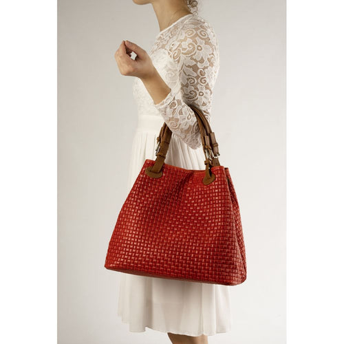 Load image into Gallery viewer, ARIA RED Women&#39;s Handbag – A Masterpiece of Italian Design
