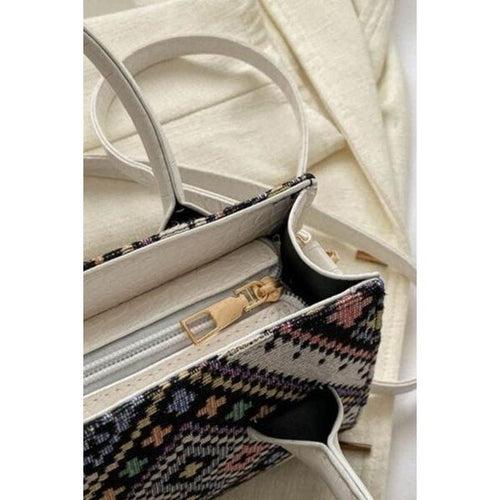 Load image into Gallery viewer, Geometric PU Leather Strap Handbag - A Statement of Sophistication
