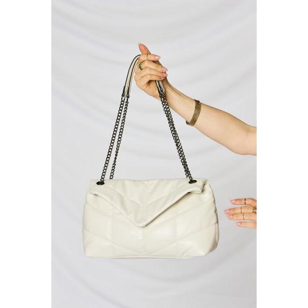 SHOMICO PU Leather Chain Handbag - A Touch of Elegance