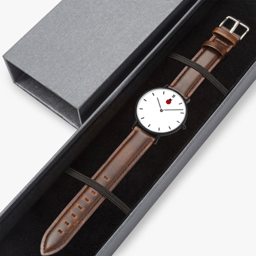 Load image into Gallery viewer, Jacki Easlick Ladybug Ultra-Thin Leather Strap Quartz Watch
