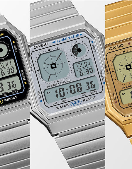 CASIO VINTAGE Mod. RETRO FUTURE EDGY COLLECTION - SILVER-1