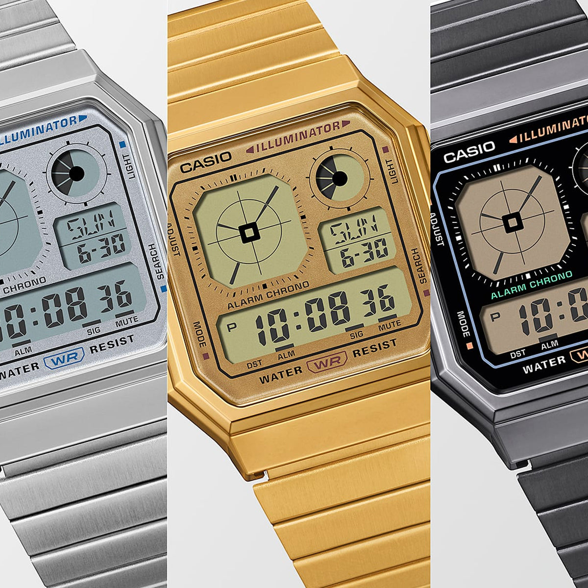 CASIO VINTAGE Mod. RETRO FUTURE EDGY COLLECTION - FULL GOLD-1