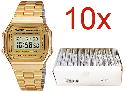 Load image into Gallery viewer, CASIO VINTAGE Mod. A168WG-9E **PACK 10 PCS**-0
