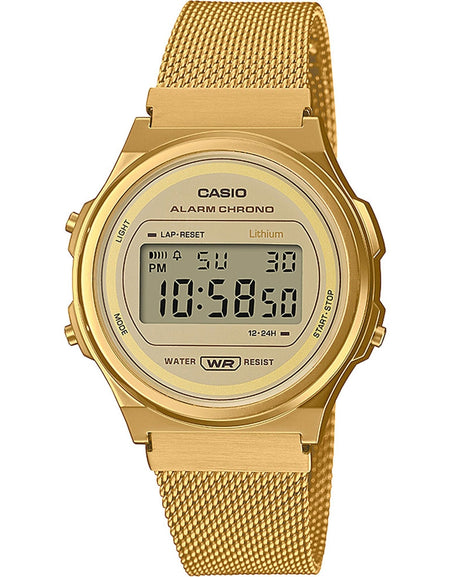 CASIO VINTAGE Mod. ROUND - GOLD MESH-0