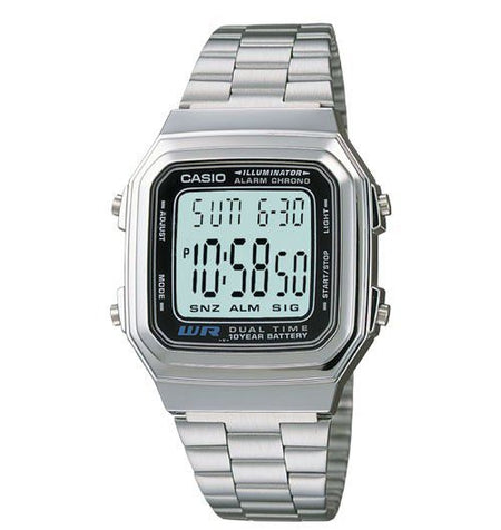 CASIO VINTAGE Mod. ILLUMINATOR 10 YEAR BATTERY DUAL TIME-0