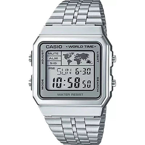 Load image into Gallery viewer, CASIO VINTAGE World Time - Silver-0

