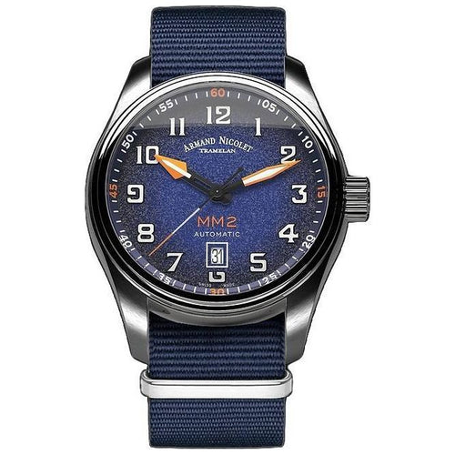 Load image into Gallery viewer, Armand Nicolet Tramelan MM2 Blue Dial Automatic Men&#39;s Watch
