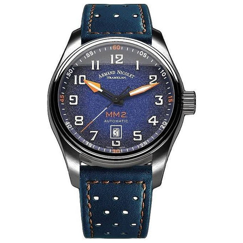 Load image into Gallery viewer, Armand Nicolet Tramelan MM2 Blue Dial Automatic Men&#39;s Watch
