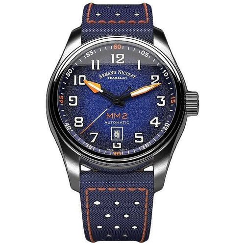 Load image into Gallery viewer, Armand Nicolet Tramelan MM2 Blue Dial Automatic A640P-BN-P0640BO8 Men&#39;s Watch
